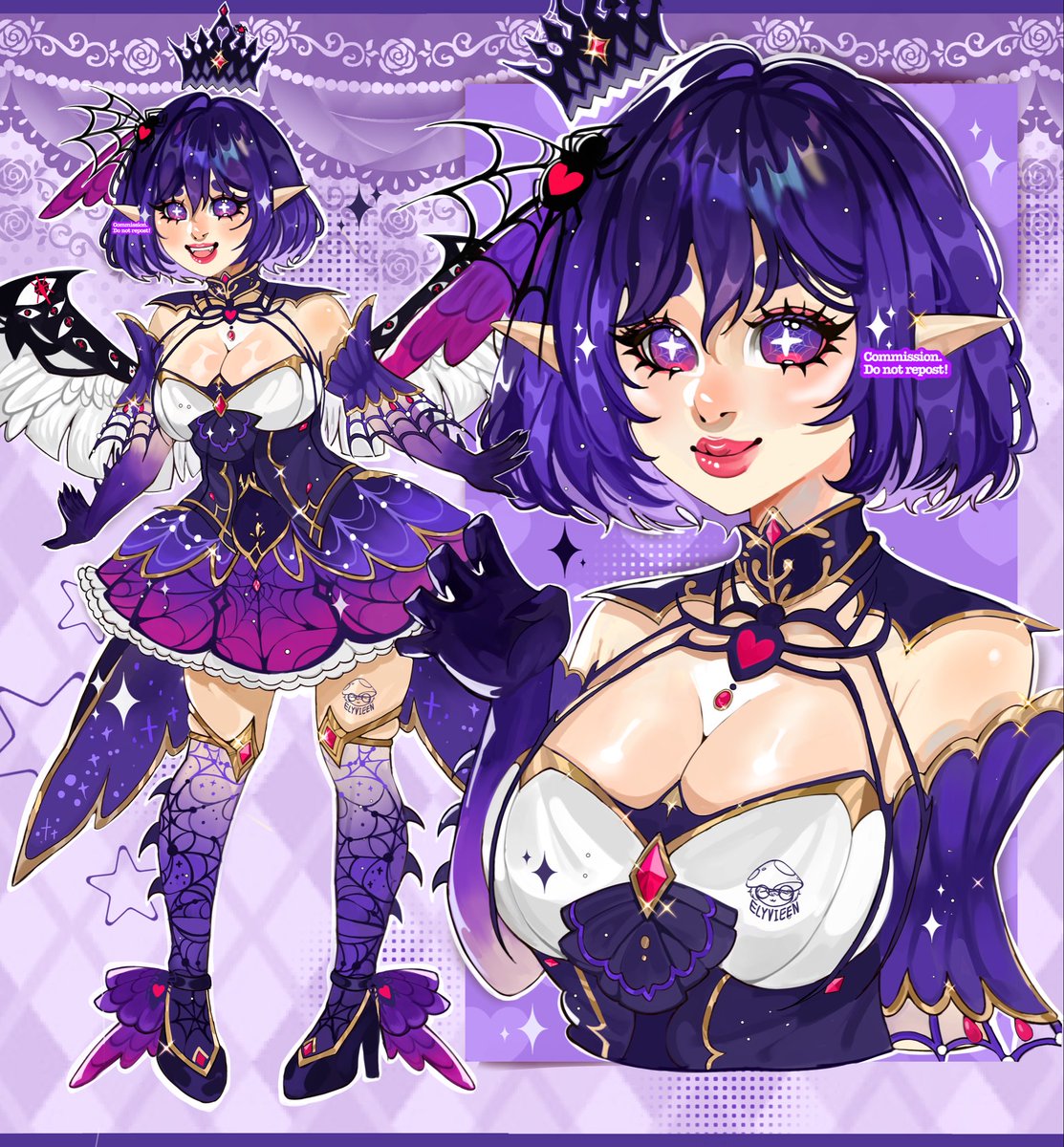 elyvieen's tweet photo. sketch sheet cm 💜✨ https://t.co/84qKEm3jTK