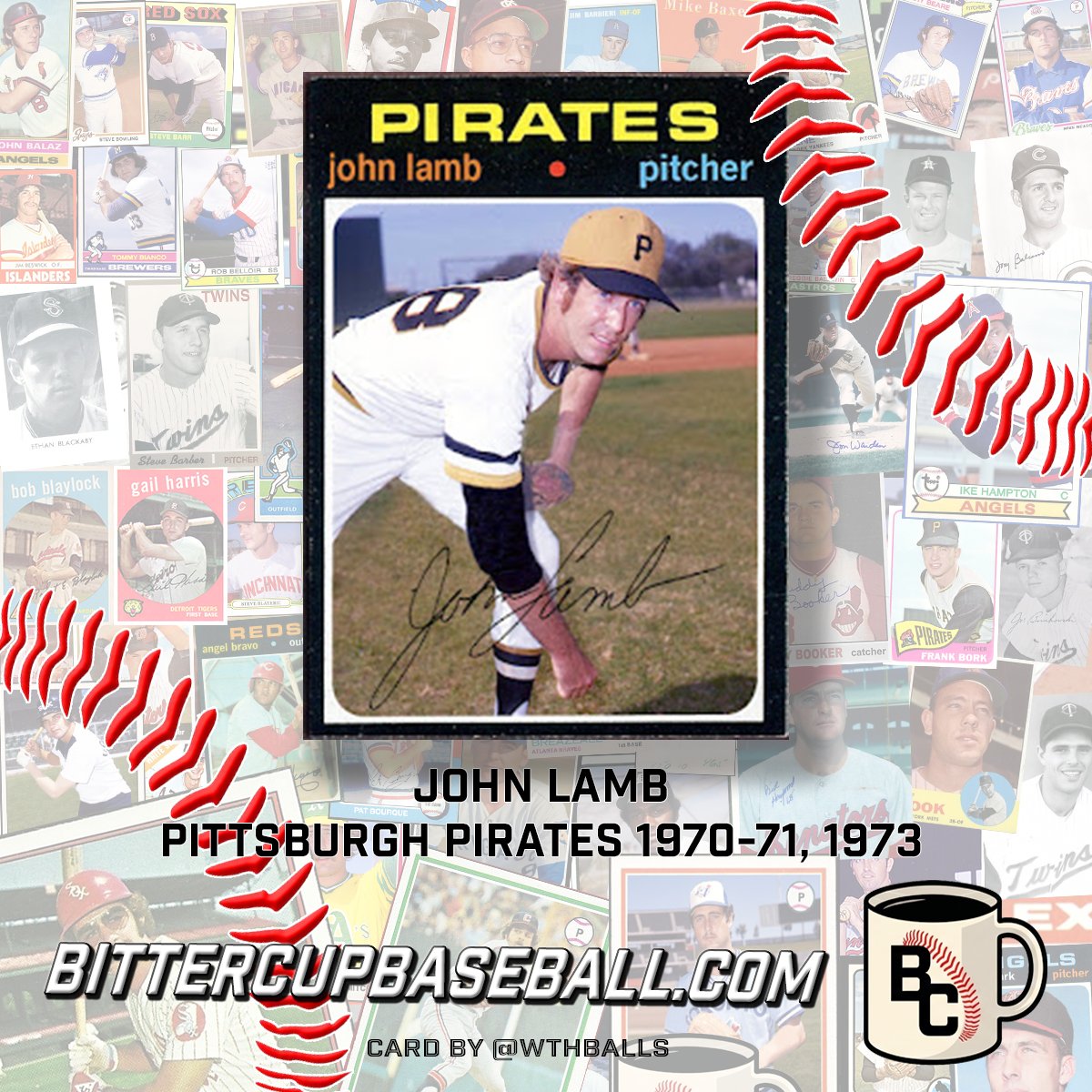maxeffgen's tweet photo. John Lamb’s Pirates career (1970-73): the ultimate farm-system story ⚾️
• 47 relief appearances
• 5 saves • 36 strikeouts • 4.07 ERA in 66⅓ IP
• 1970 rookie year: 2.78 ERA helping win the NL East
• 1971: Brief taste with the World Series champs (0.00 ERA in Sept call-up)
• 1973: 2 more saves

Spent 11 straight years in the @Pirates #LetsGoBucs org. Respect the grind.

#baseball #MLB #BaseballHistory #thehobby #BaseballTwitter Card by @wthballs