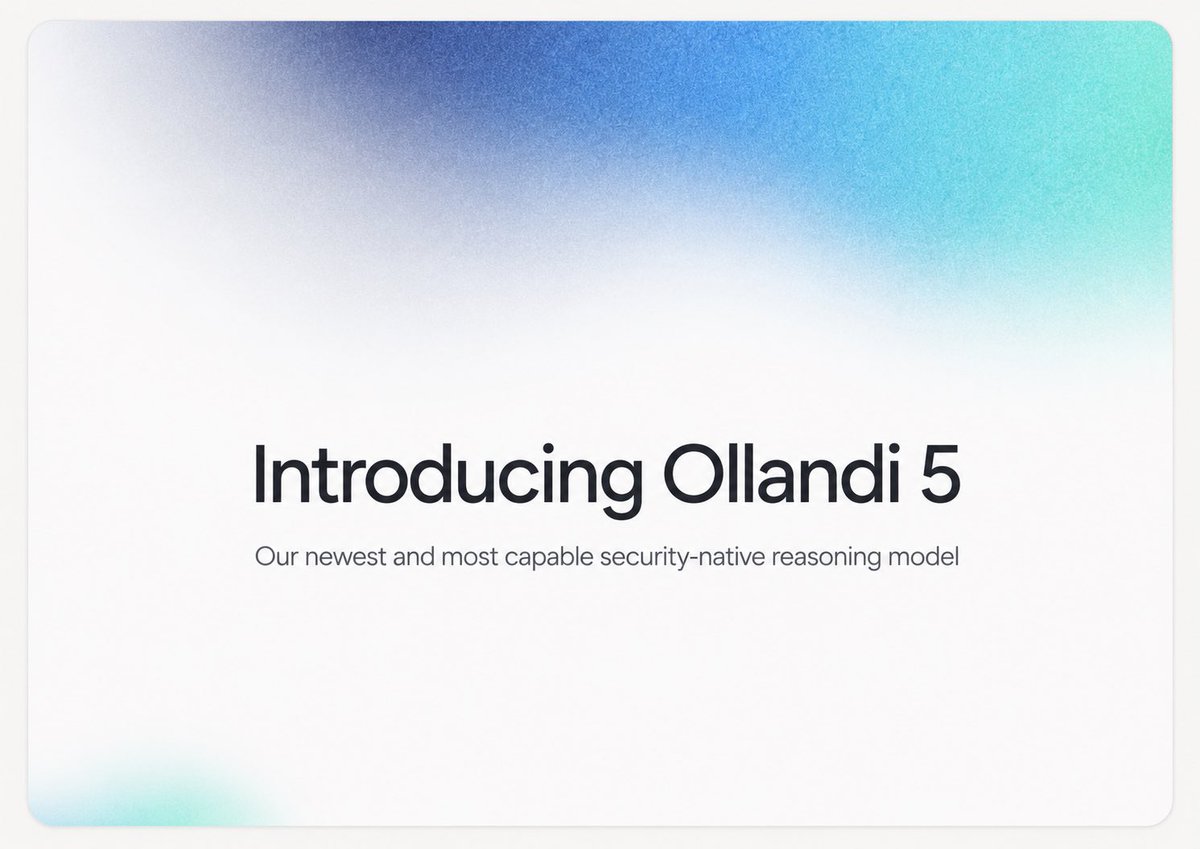 thedavididris's tweet photo. Today, we’re introducing Ollandi 5, our newest and most capable security-native reasoning model.

Ollandi 5 brings continuous reasoning across cloud and on-premises infrastructure, adversarial counter-reasoning, coordinated intelligence, policy-bounded action, and real-time audit-grade evidence.

It does more than detect threats. It reasons across infrastructure state, predicts what may happen next, and supports action within clear governance boundaries.

This is an important step in our work at Glemad to build dependable intelligence that can protect global digital infrastructure.

Ollandi 5 is now live.

Read the full announcement and technical paper: Meet Ollandi 5, our newest and most capable security-native reasoning model, built for continuous intelligence across hybrid infrastructure. https://t.co/Tx82hHCeQ3