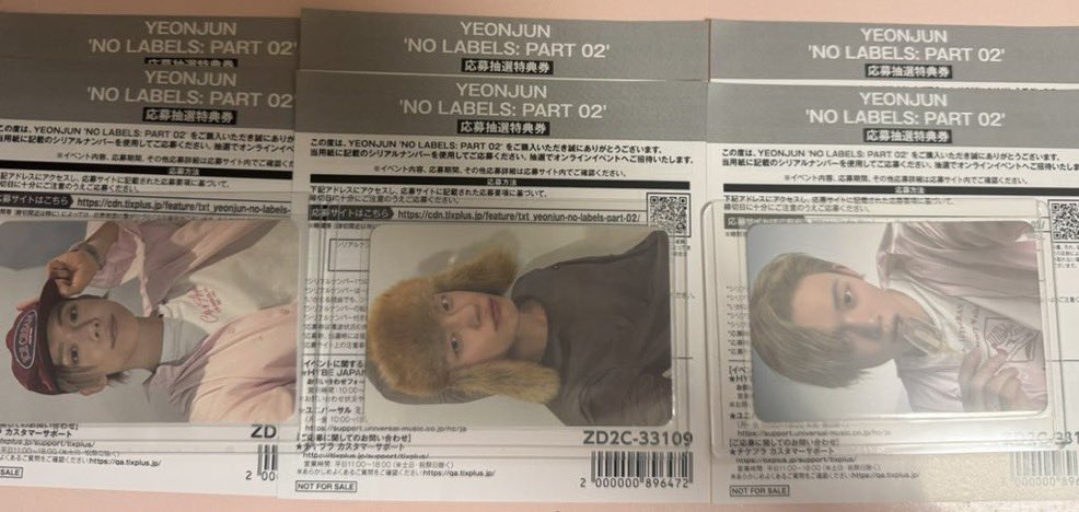 krbrqj's tweet photo. TXT ヨンジュン YEONJUN ミーグリ
NO LABELS: PART02シリアル 買取・譲

譲 未使用シリアルナンバー 6枚

求 買取1300円/枚

銀行振込>paypay希望です！

まとめての方優先します🥲🥲

お気軽にお声掛けよろしくお願いいたします🙇🏻‍♀️

#TXTシリアル #TXT譲 #TXT買取 https://t.co/sM5BcGGZyR