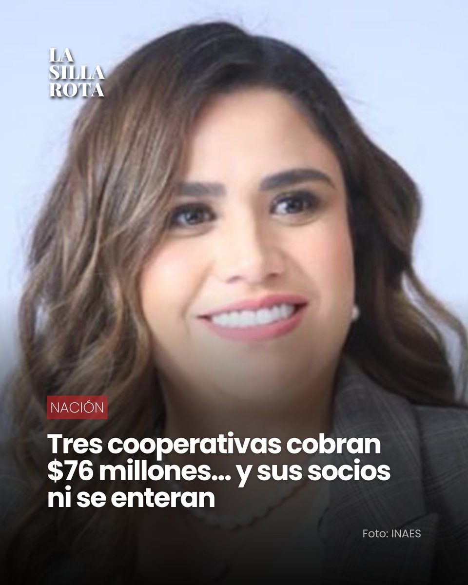lasillarota's tweet photo. 📰 #Nación | Una investigación de @MXvsCORRUPCION señala que tres cooperativas creadas ante el INAES, dependencia a cargo de Caty Monreal, recibieron contratos por más de 76 millones de pesos apenas dos meses después de su constitución. Las adjudicaciones directas fueron otorgadas por el DIF y las secretarías del Trabajo y Anticorrupción como parte de la estrategia de Compras Públicas Sostenibles.

El reportaje documenta testimonios de socios que aseguran desconocer la firma de contratos, el manejo de las cuentas bancarias y los recursos de sus cooperativas. También señala que el INAES no respondió a las solicitudes de postura realizadas por MCCI antes del cierre de la investigación.

🔗 https://t.co/Cui7E6KEsG