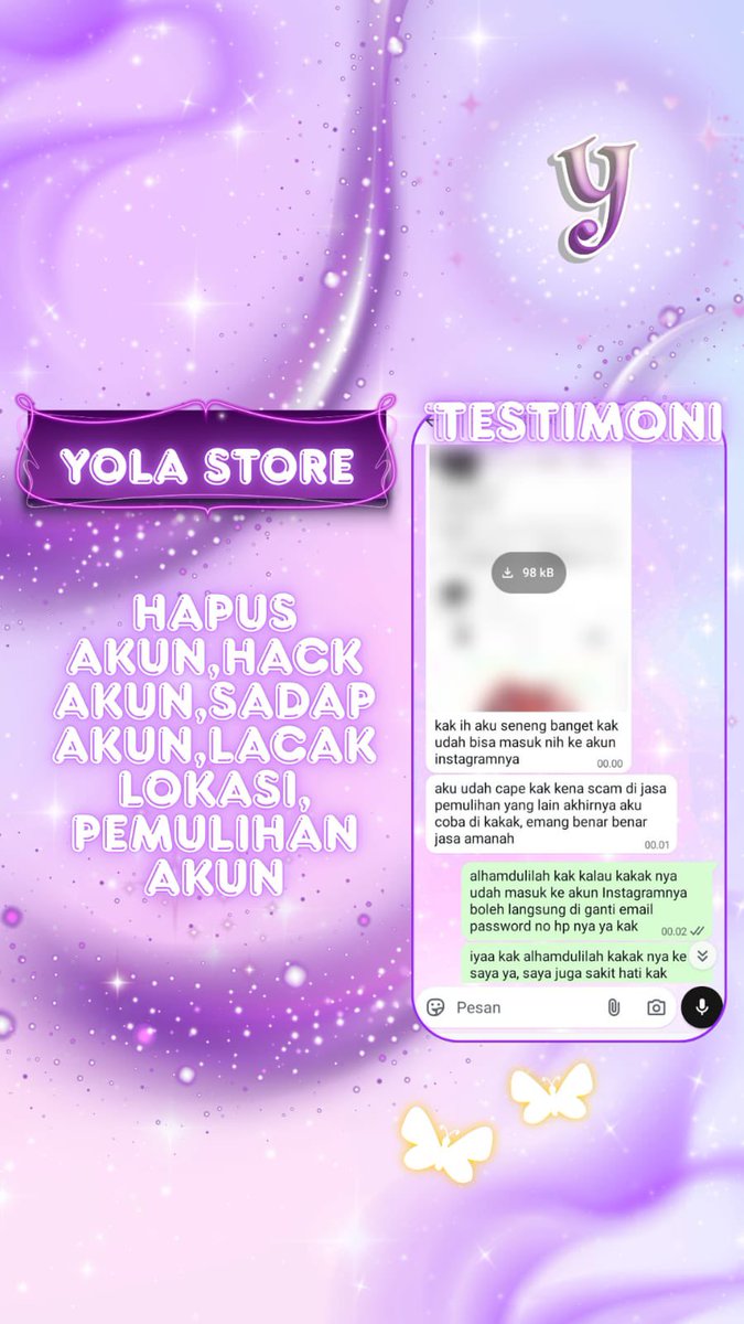clivbait's tweet photo. JASA PEMULIHAN AKUN &amp; DELETE AKUN

☽JASA BALIKIN AKUN/KE H4CK☾˚｡⋆
✿JASA SADAP WA ✿
❁JASA HAPUS AKUN ❁
✦JASA LACAK LOKASI/PULIHKAN AKUN,EMAIL,INSTAGRAM,FACEBOOK,
TWITER,TIK TOK DLL✦𖤍𖤍

↬⋆˚ KONSULTASI VIA DM/WA DI BIO🫶🏻
#zonauang https://t.co/Ziu5jzHGot