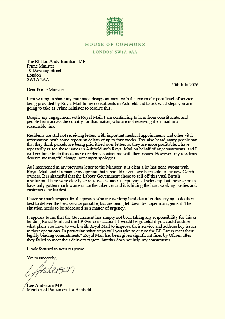 Lee Anderson MP tweet media