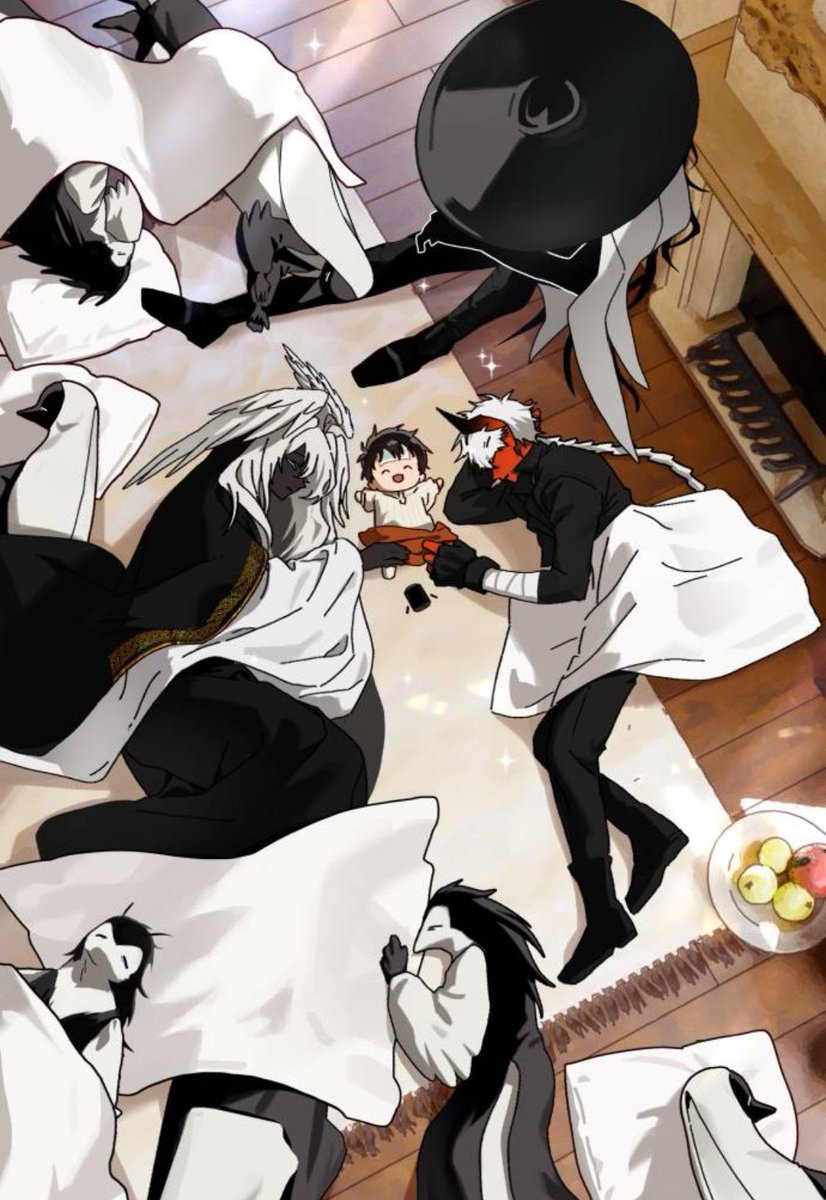 kedreye's tweet photo. everyone took care of sick mori 🥺 https://t.co/KHXuXUEbRi