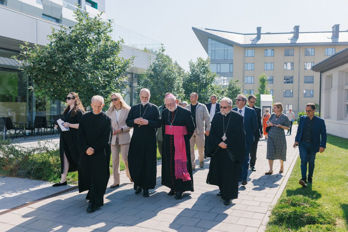 UCEFCanada's tweet photo. On July 17, the Ukrainian Catholic University was visited by a delegation from the Vatican, led by the Secretary of the Holy See for Relations with States and International Organizations, Archbishop Paul Richard Gallagher. https://t.co/Ivj14H2JBc