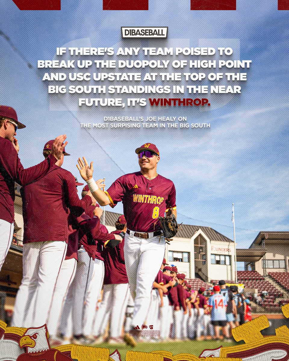 WinthropBSB's tweet photo. Eagles on the rise 📈📈📈

#ROCKtheHILL https://t.co/4S85rl63Na