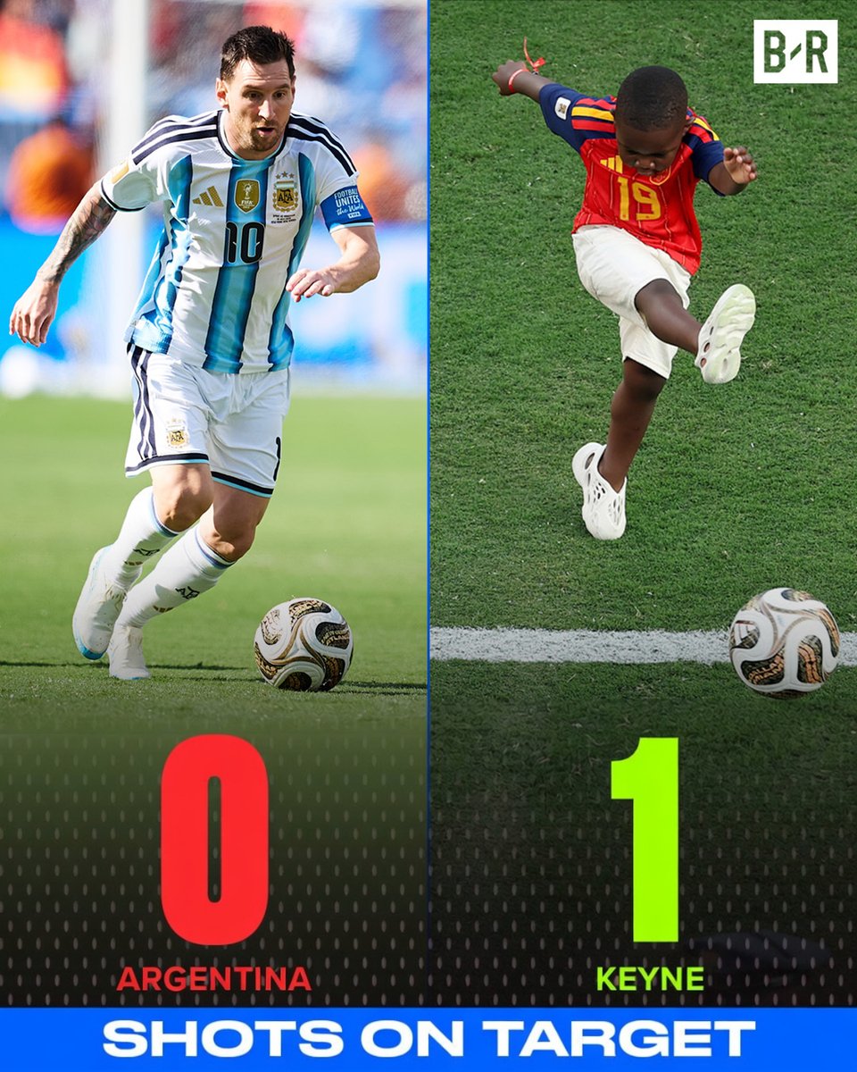 BleacherReport's tweet photo. Argentina became the first team in World Cup history to go without a shot attempt in regulation 😳

Their first attempt came late in extra time. Keyne had more shots on target during the celebrations 😅 https://t.co/bCcQUnMvNe