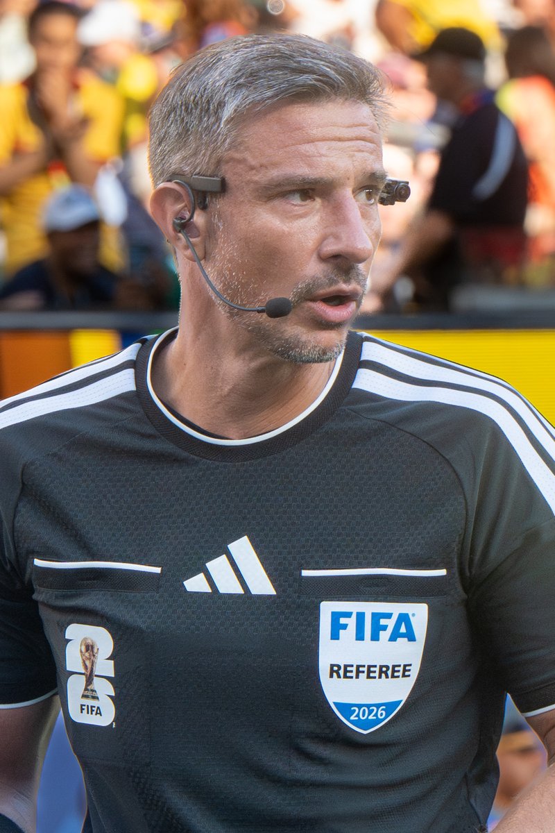 DixPeyton's tweet photo. happy for spain but i need to discuss the sexy world cup referee!! someone send me the fancams i know they are out there https://t.co/ef10wGCNlL