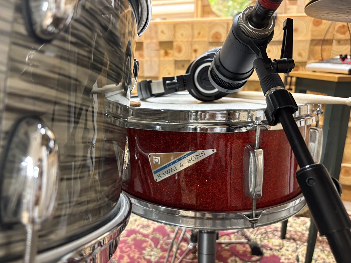 3moondog3's tweet photo. KAWAI&amp;SONS スネア
しっかり調整したら良い感じに
カパーンで音で鳴ってくれた
突貫レコーディング3時間3曲 https://t.co/WbKnTQiVkR