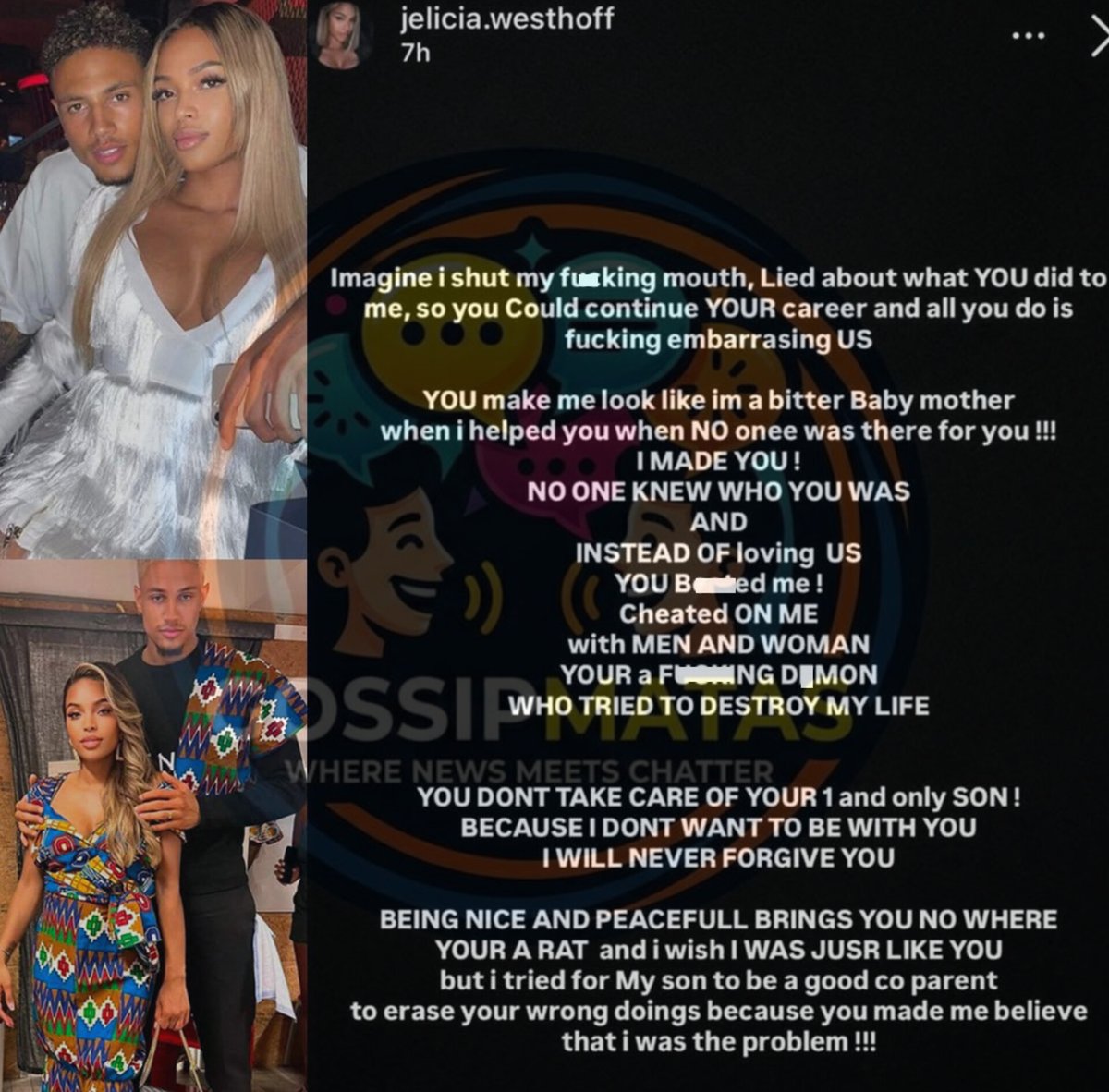 Gossipmatas's tweet photo. “You cheated on me with men and women” — Maduka Okoye’s babymama Jelicia makes shocking claims about their relationship. 👀
#GossipMatas #MadukaOkoye #CelebrityGist https://t.co/OQEehrlVio