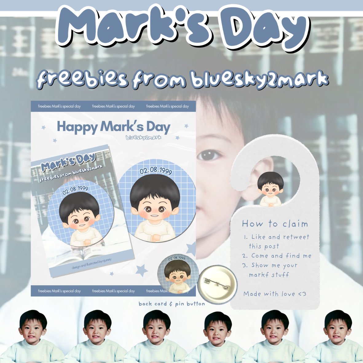 bluesky2mark's tweet photo. ִ ࣪𖤐 Mark Lee 27th Birthday Freebies by @bluesky2mark ࣪𖤐
☆ a million different stars but you're the one ☆
✪ Sunday, 02 August 2026
✪ Offline at @remarkclub's event
✪ Locan coffee, Yogyakarta
rt & like are appreciated, see you soon ๑•ᴗ•๑
#MARK #MARKLEE #마크 https://t.co/yzu5P4jFHK