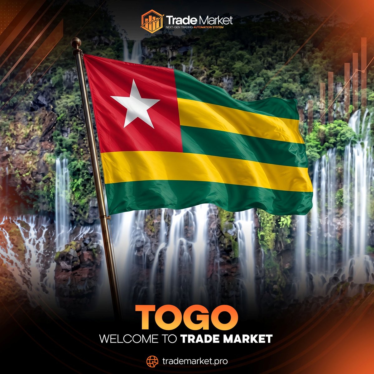 TradeMarket_Pro's tweet photo. Welcome, Togo 🇹🇬

Trade Market is proud to welcome Togo to our expanding global community.

Welcome to Trade Market—where growth begins with knowledge and opportunity.

🌍 Start your journey today:
https://t.co/PxAMr8lHX7

#TradeMarket #Togo #GlobalExpansion #TradingCommunity https://t.co/NWxXDlzATA