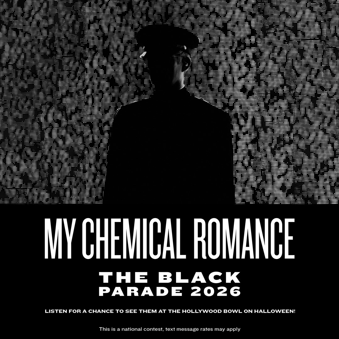 93XRadio's tweet photo. 🔥 Win your way to see @MCRofficial 'The Black Parade' at The Hollywood Bowl this Halloween!

Listen for the national keywords each weekday at 8am, 11am, 2pm &amp; 6pm for your chance to win! https://t.co/dZdMki0OSO