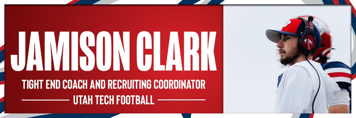 CoachClarkJ's tweet photo. Excited for the opportunity to step into the role of Tight Ends Coach at Utah Tech. Blessed to work with such great young men. Excited for this season. Go Trailblazers! https://t.co/lAut81uuUJ