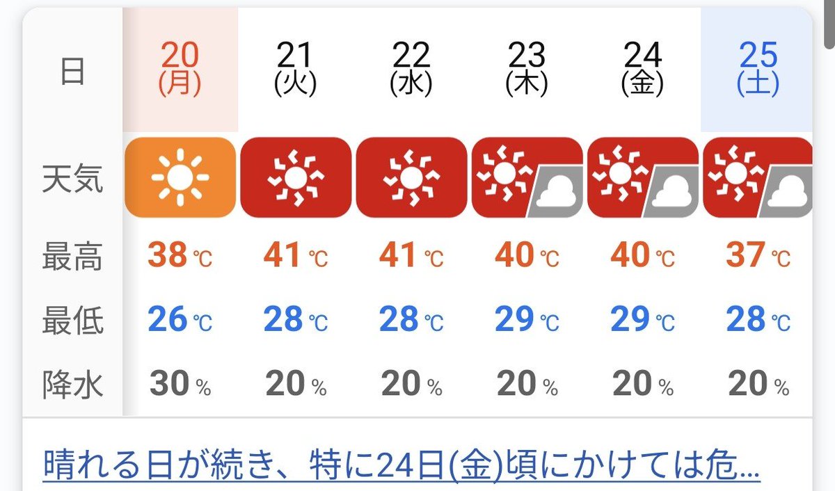 St31o4's tweet photo. 4日連続40℃はおかしいやろ https://t.co/pMn9R0O5Bb