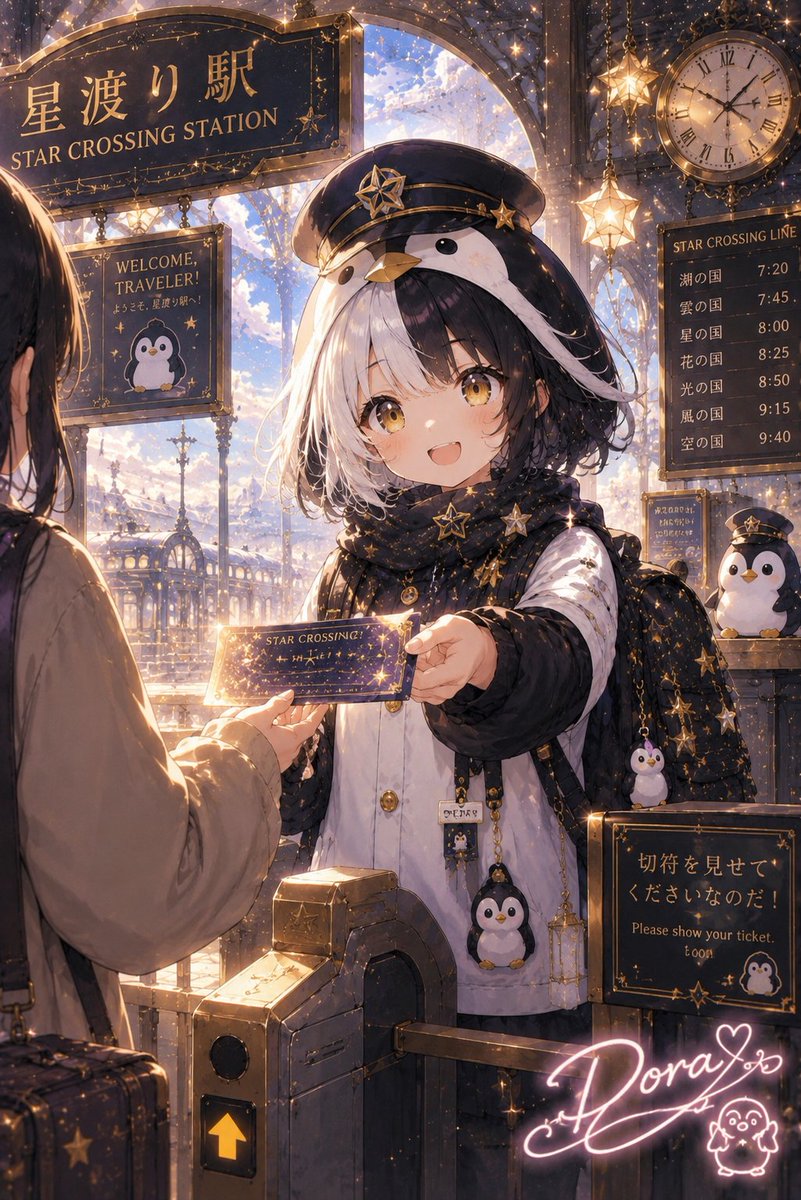 今日も一日、よろしくなのだ！】 (#星渡りの国) 星渡り駅には今日も