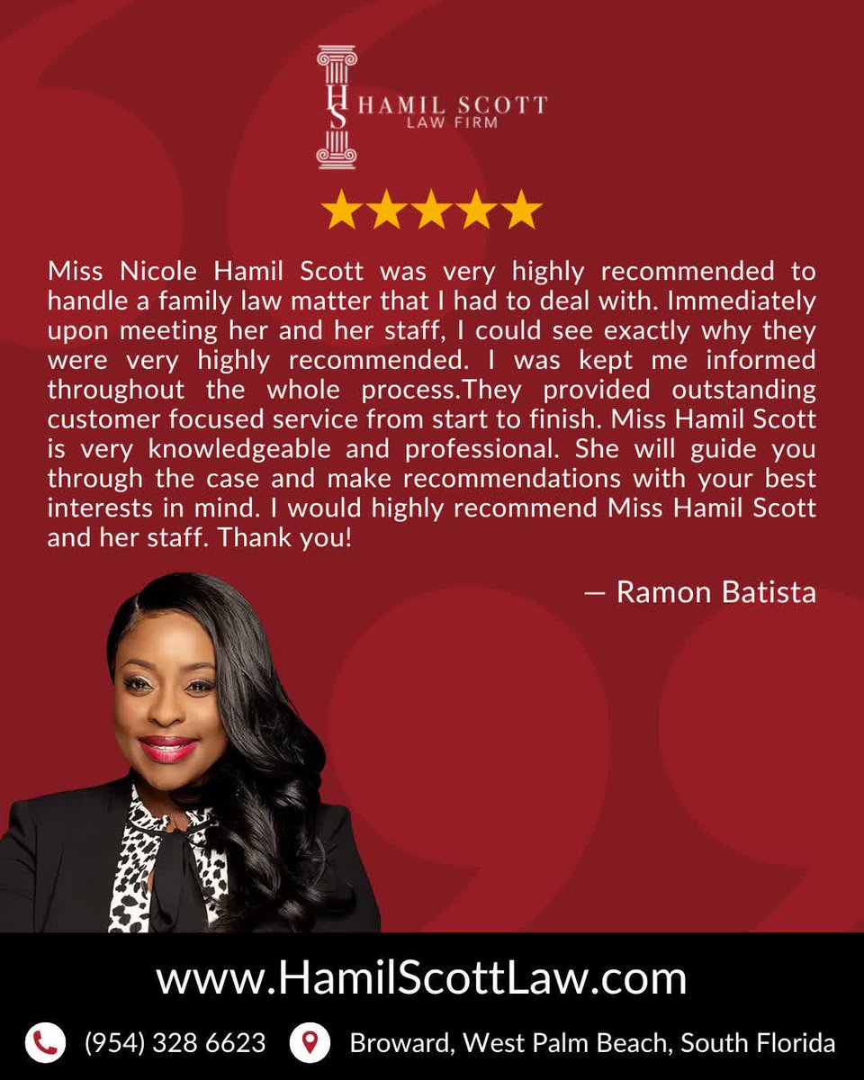 hamilscottlaw's tweet photo. What Our Clients Are Saying...
VIEW ALL TESTIMONIALS... https://t.co/DEztcQrzYg 

#HamilScottLaw #SouthFloridaLawyer #BrowardCountyAttorney #LegalDefense #ProtectYourRights https://t.co/Vydo6zsTZP
