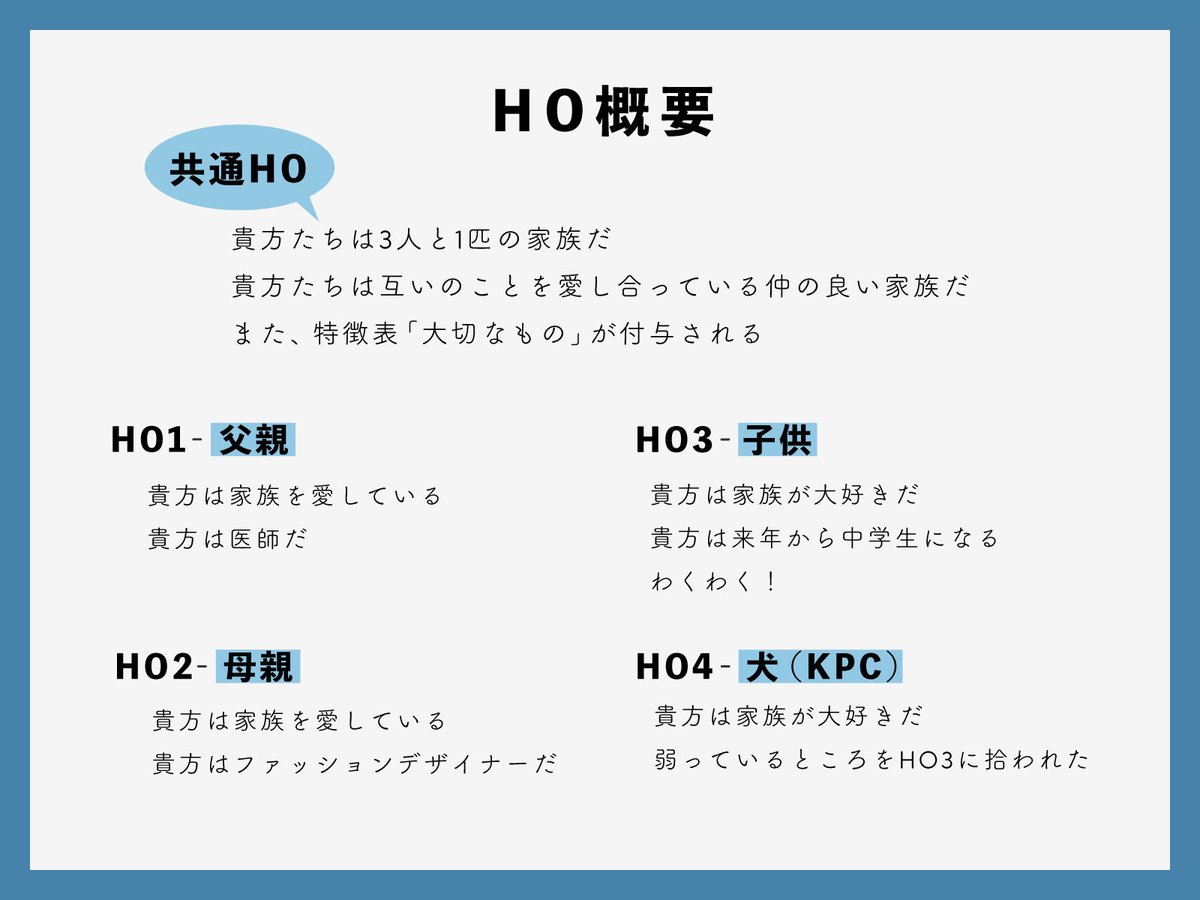 saka7_trpg's tweet photo. #ポットラックパーティー企画2026_新規 

𝗖𝗼𝗖𝟲𝘁𝗵
『うちの子が行きたい時代に飛ばされちゃう件』

＿貴方たちは3人と1匹の家族だ
貴方たちは互いのことを愛しあっている仲の良い家族だ

💠3PL＋KPC　
💠秘匿シナリオ
💠性癖：家族×大切なもの×タイムリープ

https://t.co/u1gcTNZ5xq https://t.co/7ODZEnXIN3