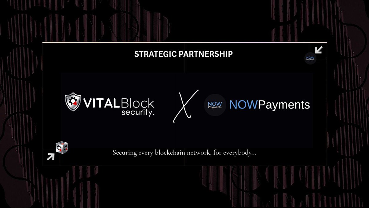 VB_Audit's tweet photo. 🥳 Partnership Announcement

@Vb_audit 🤝 @NOWPayments_io

We're excited to partner with #NOWPayments, a leading crypto payment ecosystem supporting 350+ cryptocurrencies and 30+ stablecoins.

This collaboration enables Vital Block Security to offer clients more flexible and seamless crypto payment options while continuing to deliver industry-leading Smart Contract Audits, Team KYC Verification, and Blockchain Security services.

NOWPayments features:
✅ 350+ cryptocurrencies
✅ 30+ stablecoins
✅ Secure crypto payments
✅ Asset conversion
✅ Zero-Fee Crypto Payouts via the ChangeNOW ecosystem

Explore ⤵️ 
🥏https://t.co/8yjeTAmKEx

🌐 https://t.co/IclbiXJ5O2

Together, we're making Web3 more secure and crypto payments more accessible.
