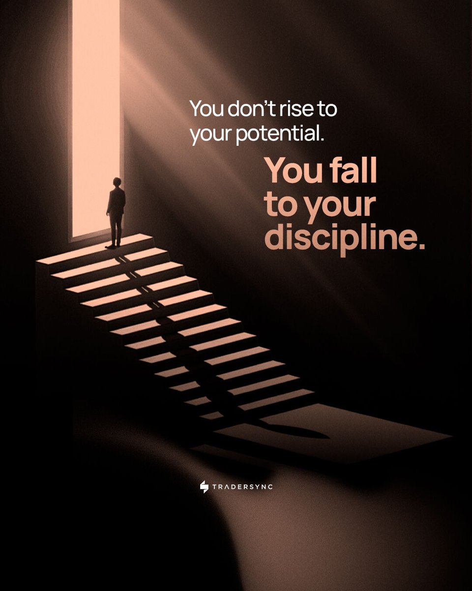 tradersync's tweet photo. Everyone wants to trade at their full potential.
But in real-time, under pressure, it’s not your vision that shows up — it’s your habits.
Discipline isn’t just a personality trait. It’s a system you build.

 With Tradersync, that system becomes measurable:

 → Track how well you followed your plan
 → Log and analyze when discipline broke down
 → Identify setups where you consistently break rules

Your edge isn’t in how high you can aim — it’s in how steady you can stay.
Build discipline that doesn’t break under stress.