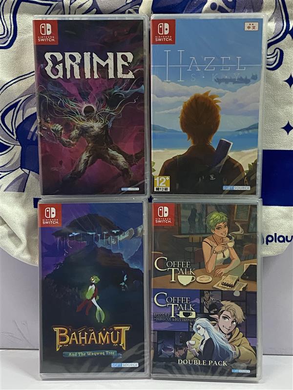 playasia's tweet photo. Indie game lovers, gather around! From the surreal depths of Grime to the cozy coffee shop vibes of Coffee Talk 1 & 2, heartfelt adventures in Hazel Sky, and mythological mysteries in Bahamut and the Waqwaq Tree—we've got the perfect Nintendo Switch lineup waiting for you. Whether you're absorbing enemies, brewing the perfect cup, building flying machines, or diving into Arabian legend, there's something here for every gamer.

Order now: https://t.co/IuFlFVjqin