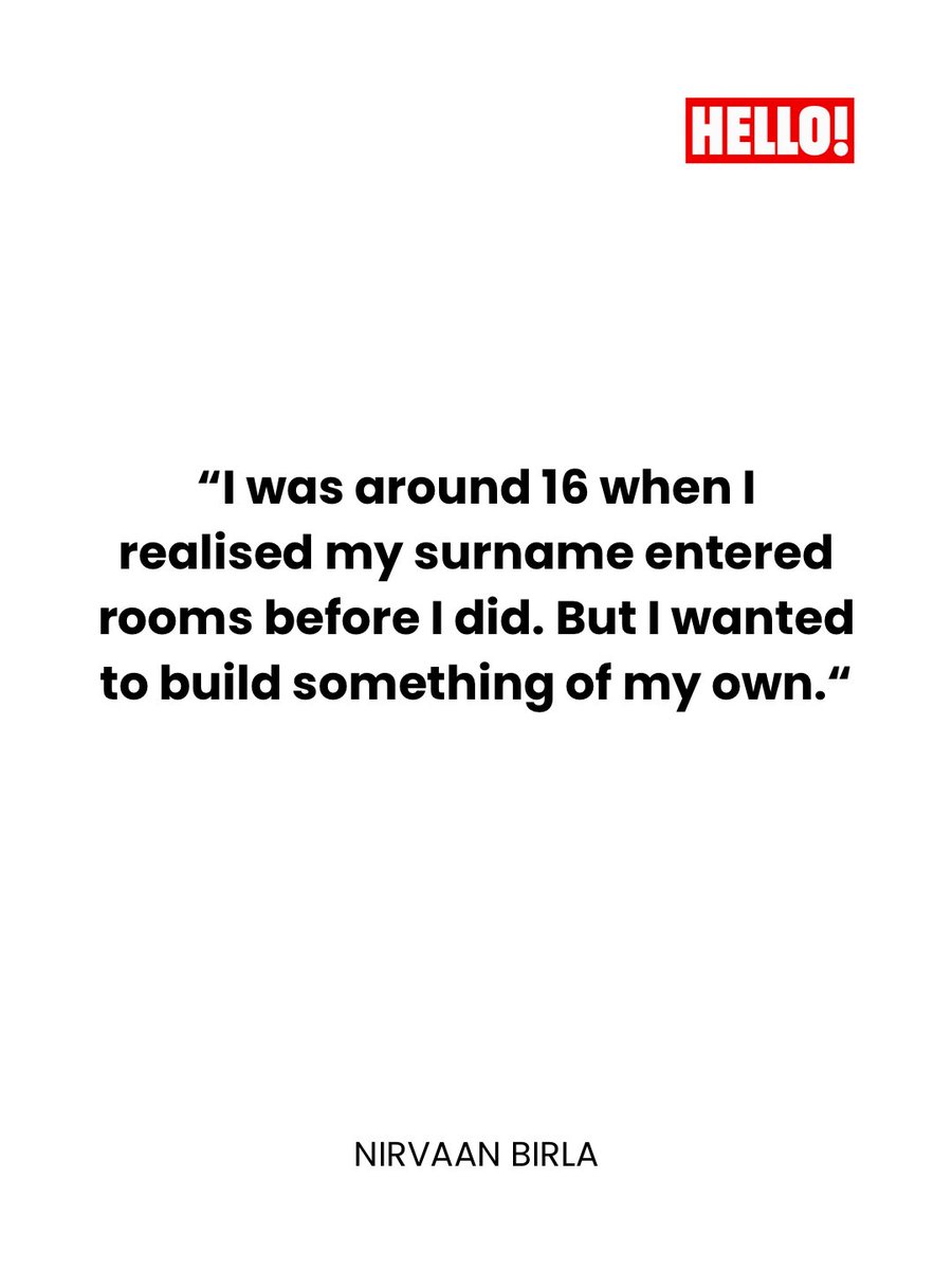 HELLOmagIndia's tweet photo. Beyond the Birla name lies a story of music, spirituality & self-discovery. Read #HELLOIndia's exclusive conversation with #NirvaanBirla on legacy, purpose & building an identity of his own: https://t.co/BQBoTWhlwL #HELLOIndia #HELLOMagazine https://t.co/njG758XvKs