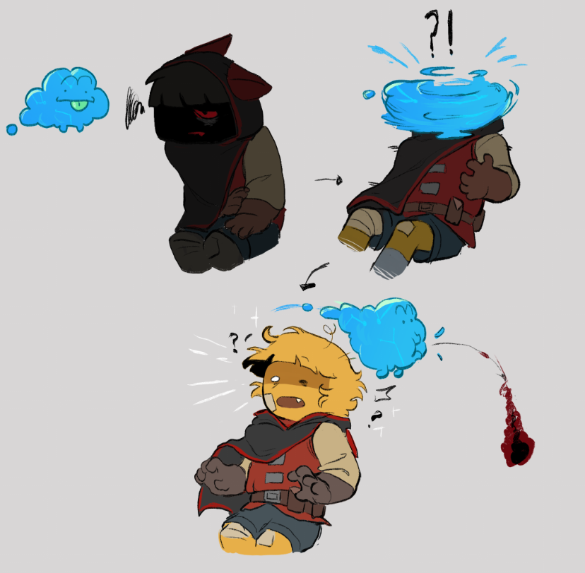 farychikawa's tweet photo. Cloudie solves every problem #blocktales https://t.co/LIfOOhYOew