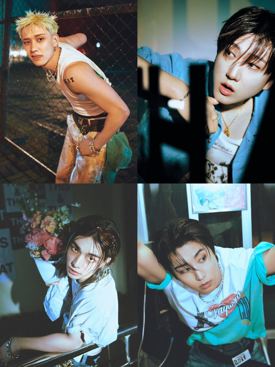 TheePopCore's tweet photo. Stray Kids serves flawless looks for 'THIS &amp; THAT' concept photos. https://t.co/oqICPMzxNk