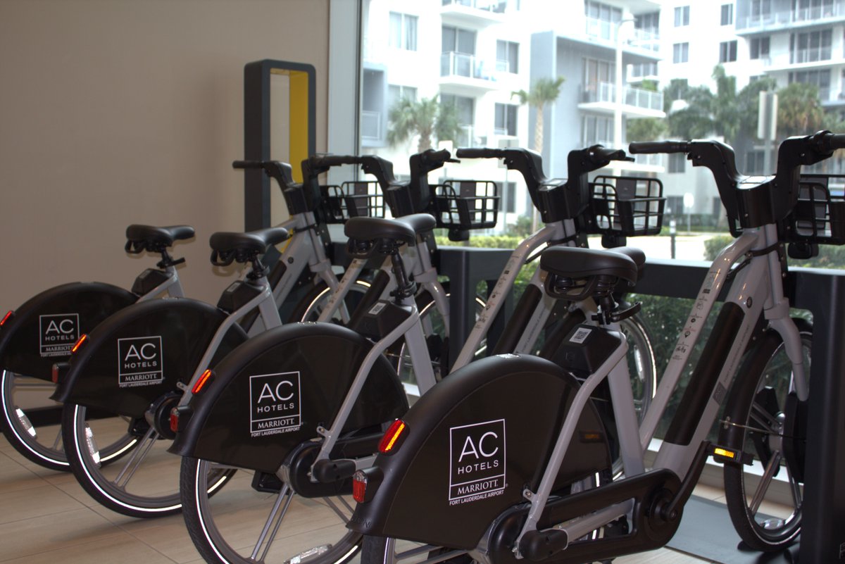 ACHotelFLL's tweet photo. Explore more with complimentary bikes at AC Hotel Fort Lauderdale Airport. Discover the neighborhood and enjoy South Florida at your own pace.

#ACHotels #StayInspired #FortLauderdale #ExploreMore #TravelFlorida https://t.co/japhtqlU8m