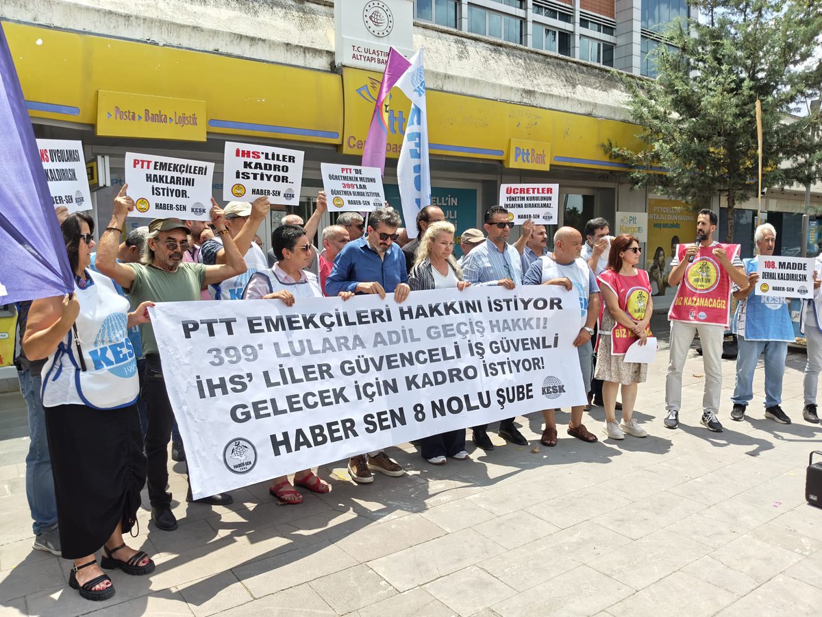 KESKHaberSen's tweet photo. HABER-SEN NE İSTİYOR..

Kalmayı tercih eden personeller için kişi başı iş yükünün artacağı hususu da gözetilerek mali ve sosyal haklarında iyileştirmelerin yapılması

TBMM'de taleplerimiz ifade edildi.... Eğer meclis halkınsa emekçilerin sesi duyulmalı..

Yaşasın Örgütlü Mücadele 
Yaşasın KESK 
Yaşasın Haber-Sen