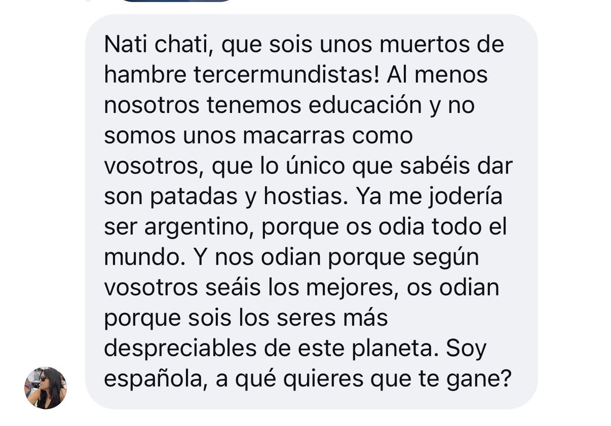 natijota's tweet photo. Mirá si el día después de salir campionnnn vas a estar tan enojada hermanaaaa!!! Anda a festejar, comete una paella en honor a cucurella. Algo https://t.co/4i5yfuz4uH