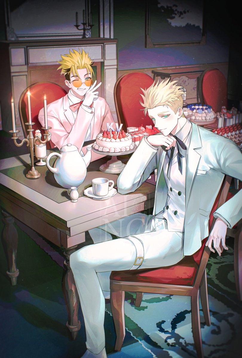 raku7560's tweet photo. #ヴァッシュとナイヴズ生誕祭2026
#HappyBirthday_PlantTwins
생일축하해!🎉🎂💙❤️ https://t.co/LVuKew9fw9