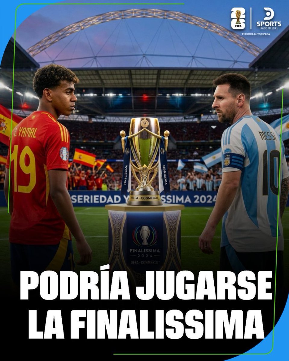 ARG4ARB's tweet photo. 🚨🚨🚨🚨🚨 DSPORT | فيناليسيما بين الأرجنتين وإسبانيا قد يقام على ملعب لوسيل في قطر في نوفمبر من هذا العام. https://t.co/COUgpfDcLh