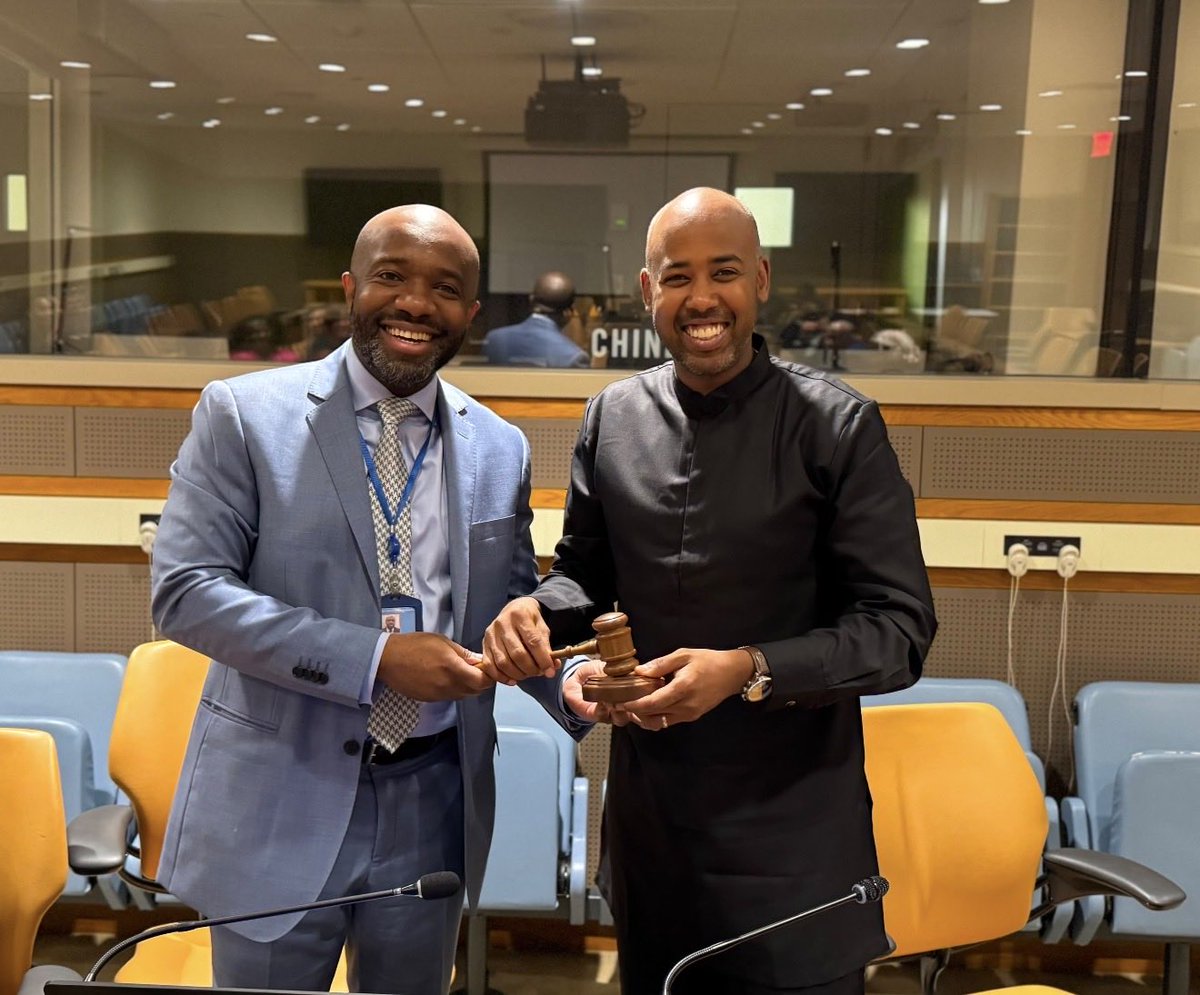 ElayeA's tweet photo. Honored to be elected Chair of the African Group of Diplomats in the 5th Committee (Budget) #UNGA81 (2026–27), alongside Vice-Chairs: Ghana and Algeria. Grateful for the trust of the African Group and to Angola for its outstanding leadership during the previous term. @AmbDoualeh https://t.co/ZJPDn13Rs6