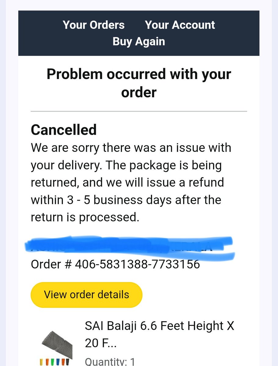 HannibalJ4's tweet photo. @AmazonHelp @amazonIN @amazon Thanks to stupid amazon agent my order is cancelled . Complete waste of almost a month. No compensation.and idiot put payment to credit it another 5 days . I wanted my money in Amazon balance. Also no compensation for wasting whole 5 days and 1 month of my time ordering this . https://t.co/ofteBKNBq1