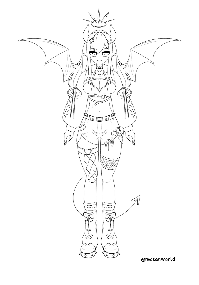miosanworld's tweet photo. #WIP Meet  Mio 2.0 thought it was about time I gave her a little upgrade ❤️

Still just a sketch for now, though~ https://t.co/R9jMie6jLQ