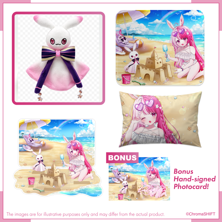 ChromaSHIFT_FTW's tweet photo. It's a special day for a particularly pink lady. Happy birthday to @LalabellLullaby! 🎀🌙

Lala has worked closely with us to produce some birthday merch to mark the occasion! In this drop: 

- Terurun Plushie
- Acrylic Diorama
- Square Mousepad
- Pillow Case

Anyone who purchases the full set will also receive a hand-signed photocard!

You can check out the full set here 👉https://t.co/ul8CLh7MvU

Lala is live RIGHT NOW with day 1/3 of her Birthday celebrations! Make sure you stop by and wish her the best 🎉👇

https://t.co/NTSYSbw193