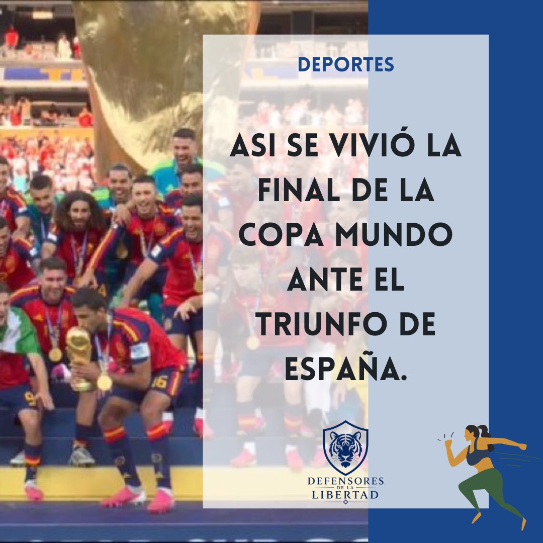 Defen_Libertad's tweet photo. 🚨l #Atencion Ayer se llevó acabo la final de la copa mundial de futbol, esta se la disputaron entre Argentina 🇦🇷 y España 🇪🇸, donde el ganador resultó siendo España. 🧵 https://t.co/HPFNqy9zAR