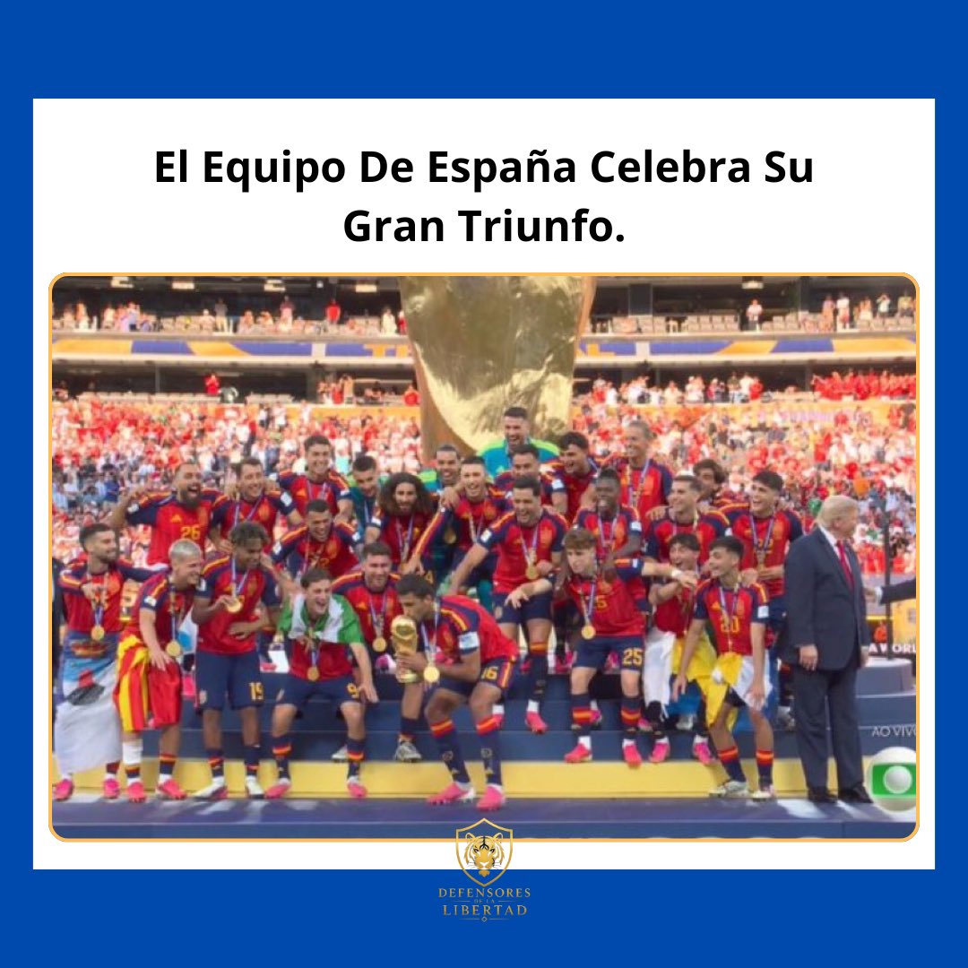 Defen_Libertad's tweet photo. 🚨l #Atencion Ayer se llevó acabo la final de la copa mundial de futbol, esta se la disputaron entre Argentina 🇦🇷 y España 🇪🇸, donde el ganador resultó siendo España. 🧵 https://t.co/HPFNqy9zAR