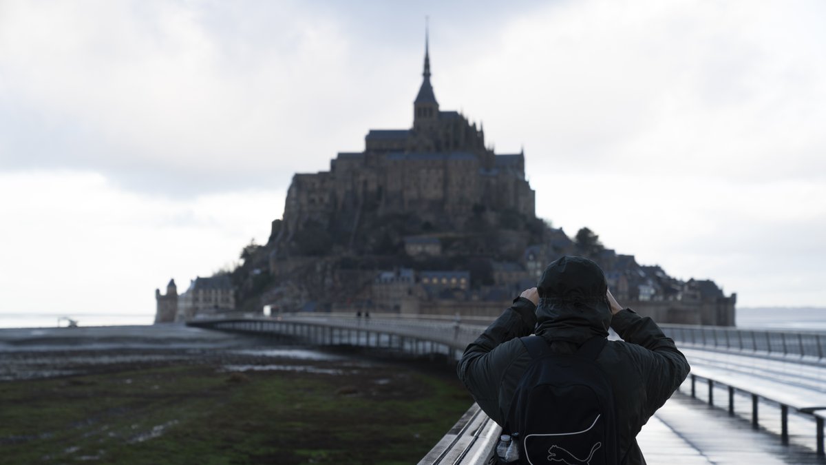 SniperElite's tweet photo. Photos from Rebellion's trip to Normandy, France to visit Mont-Saint-Michel, the inspiration behind Beaumont-Saint-Denis from Sniper Elite 5's Spy Academy mission 🎯 https://t.co/Zh31obCEvI
