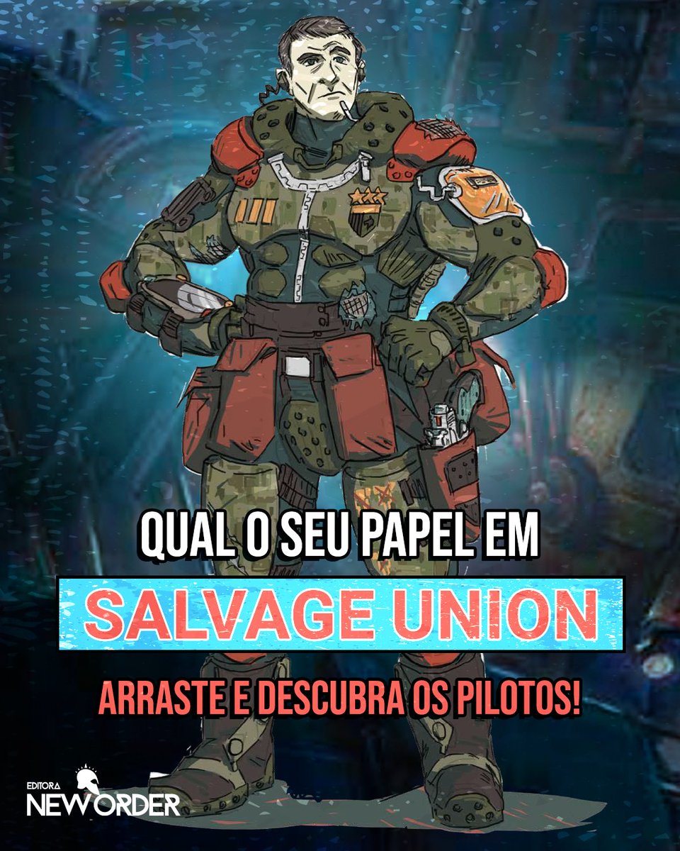 EditoraNewOrder's tweet photo. 🤖 CONHEÇA SEU PAPEL EM SALVAGE UNION! 

Aproveite, são os últimos dias do financiamento coletivo! Conheça mais sobre o universo de Salvage Union em https://t.co/l5kMZSCpG8

#rpgdemesa https://t.co/Gy5S2SQsd5