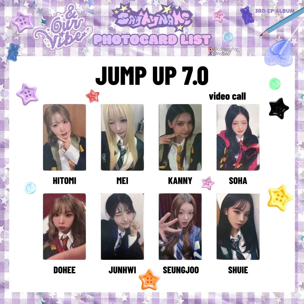 ndsw7's tweet photo. saymyname 세이마이네임 photocard 포카 
 
jumpup 7.0 🪄

#세이마이네임 #SAYMYNAME https://t.co/MSygQBE9Tk
