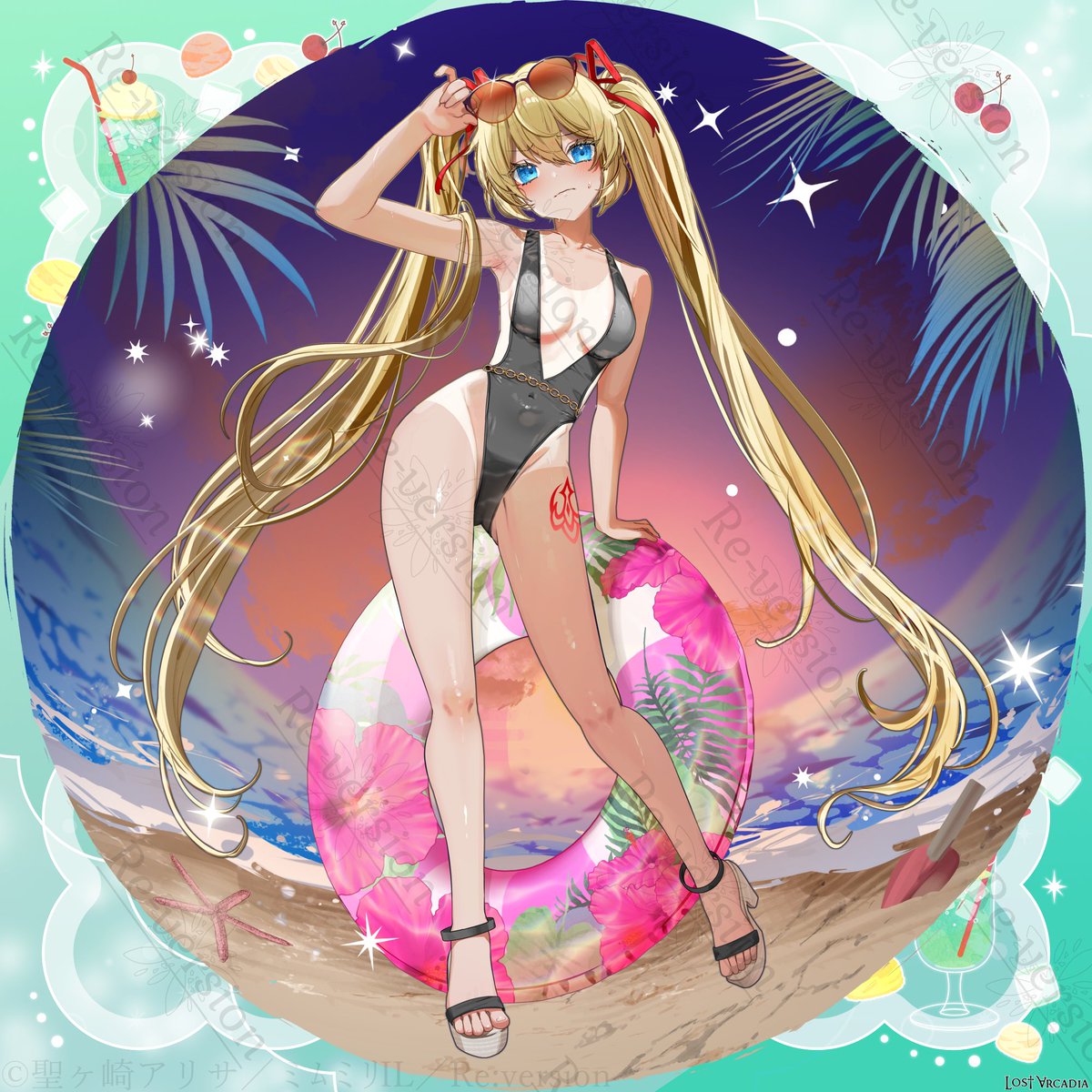 alisa_hijiri's tweet photo. 水泳講習の時に日焼け止め塗り忘れちゃったわ……
ちょっと！見てんじゃないわよっ！！
https://t.co/uoguKd0UCf
『Lost Arcadia』(C)ミﾑミﾘIL／Re:version https://t.co/FvdDJPX4YV