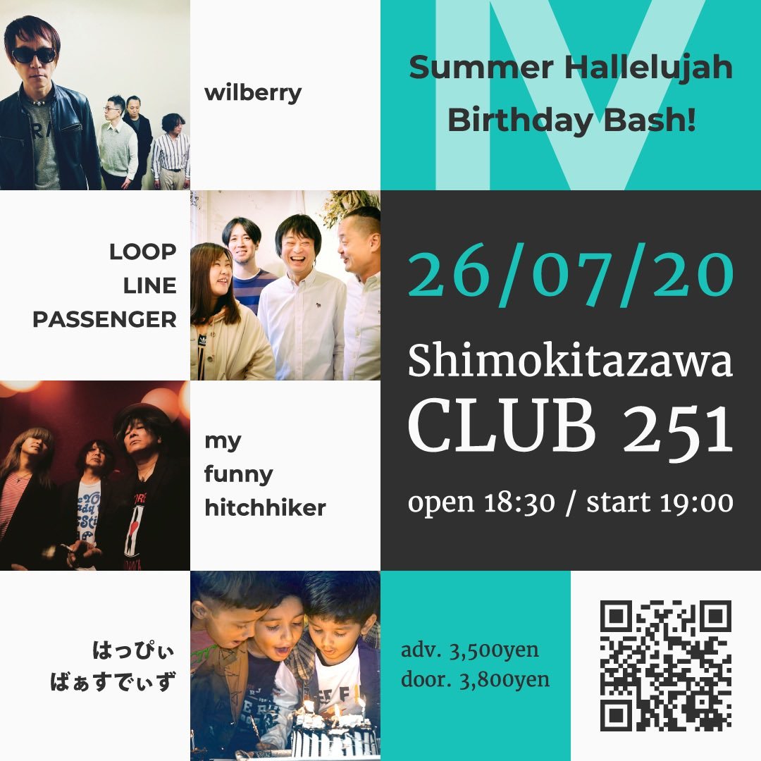 kushichang's tweet photo. 今夜は、こちらでした~
ジョウさん、テッペイさん、ヒロくんのバースデーライブ~~~
お~めでっとさ~ん🎉
#wilberry
#LOOPLINEPASSENGER
#myfunnyhitchhiker
#はっぴぃばぁすでぃず https://t.co/5rrqyiiESu
