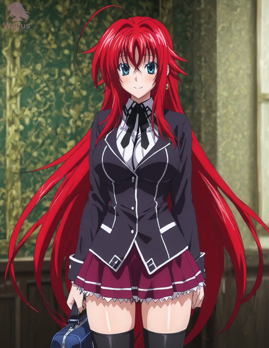 WaifusIA1's tweet photo. Rias Gremory | High School DxD 

La presidenta esta probando la nueva chaqueta del uniforme y añadió un par de medias que le llegan al muslo🫠❤️

#RiasGremory #HighSchoolDxD #animegirl #DxD https://t.co/ur1SMRrwTn