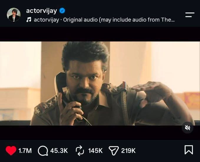 Mugam_Moodi's tweet photo. Now 21M+ views Record 🔥

Faster ever 🥁👑✨💥

#JanaNayagan https://t.co/fBVUFgglod