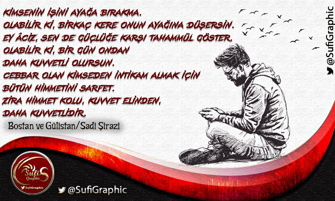 SufiGraphic's tweet photo. #Sıkıntı #Eza #Sadişirazi #BostanveGülistan #ÖzlüSözler #ResimliSözler #Kitap #Book #insan #Kuvvet #Güç #intikam #iyilik #Kötülük https://t.co/pNGm3jfrrs