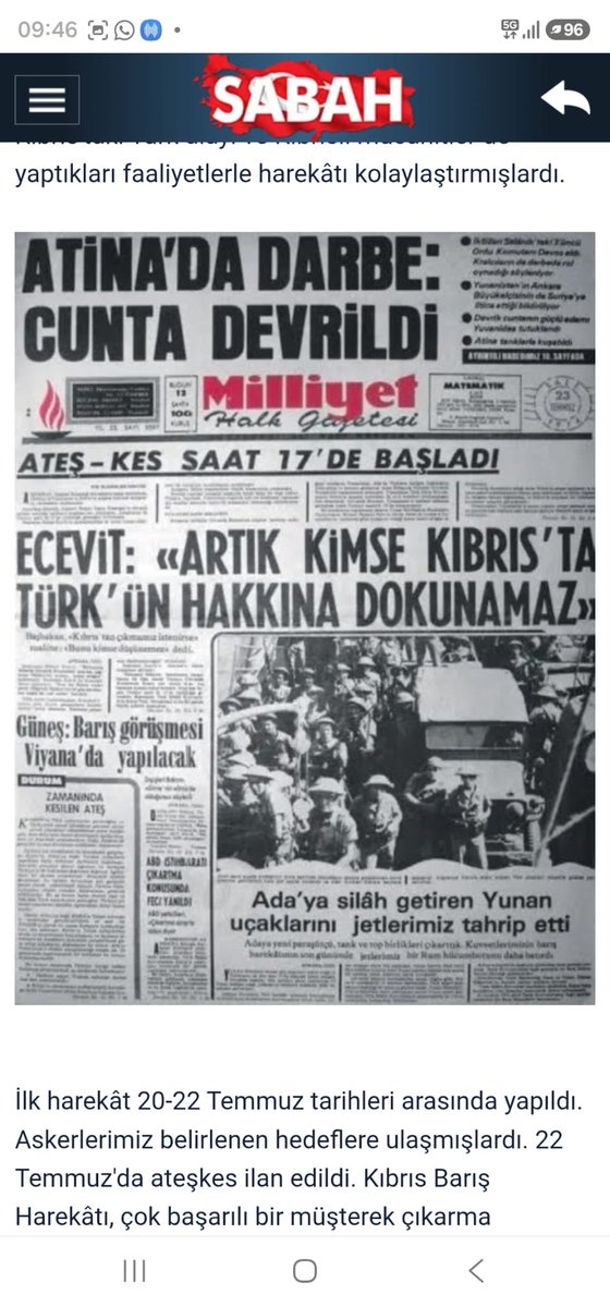 eafyoncu's tweet photo. 1974'te Türk ordusu Kıbrıs'a çıkmasaydı, 1821'de Mora Türklüğü nasıl yokedildiyse,   Kıbrıs Türklüğü de yokedilecekti. 52 yıl önce Adaya huzur ve barış getiren Kıbrıs Barış Harekatı Türkiye Cumhuriyeti'nin en önemli ve en başarılı askeri harekatlarından biridir.
Bütün Kıbrıs şehidlerimizi ve harekatın icrasında görev alıp, vefat etmiş olan herkesi rahmetle, gazilerimizi minnetle anıyorum.