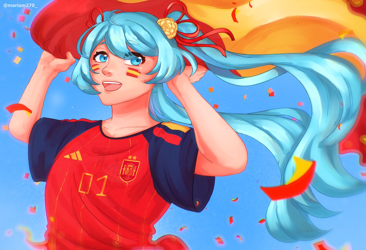 mariam270_'s tweet photo. 🌟❤️SPAIN MIKU❤️🌟

#初音ミク #WorldCup2026 https://t.co/qiB5VXhZaS