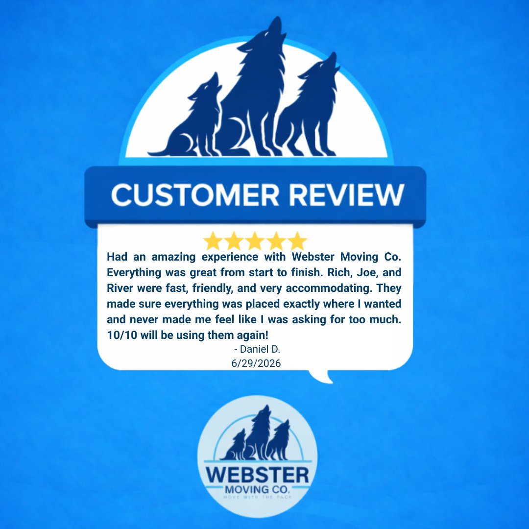 webstermoving's tweet photo. Happy Monday! We’re gearing up for a busy week of helping families and businesses move with ease.
Need movers soon? We’re here when you need us!
#MondayVibes #ProfessionalMovers #TexasMovingCompany #BookYourMove https://t.co/6RWxpyB3gm